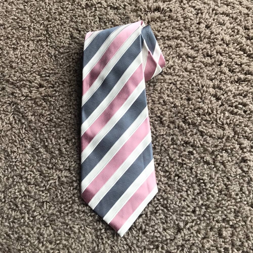 Donald Trump multi-color striped silk tie - Picture 1 of 2